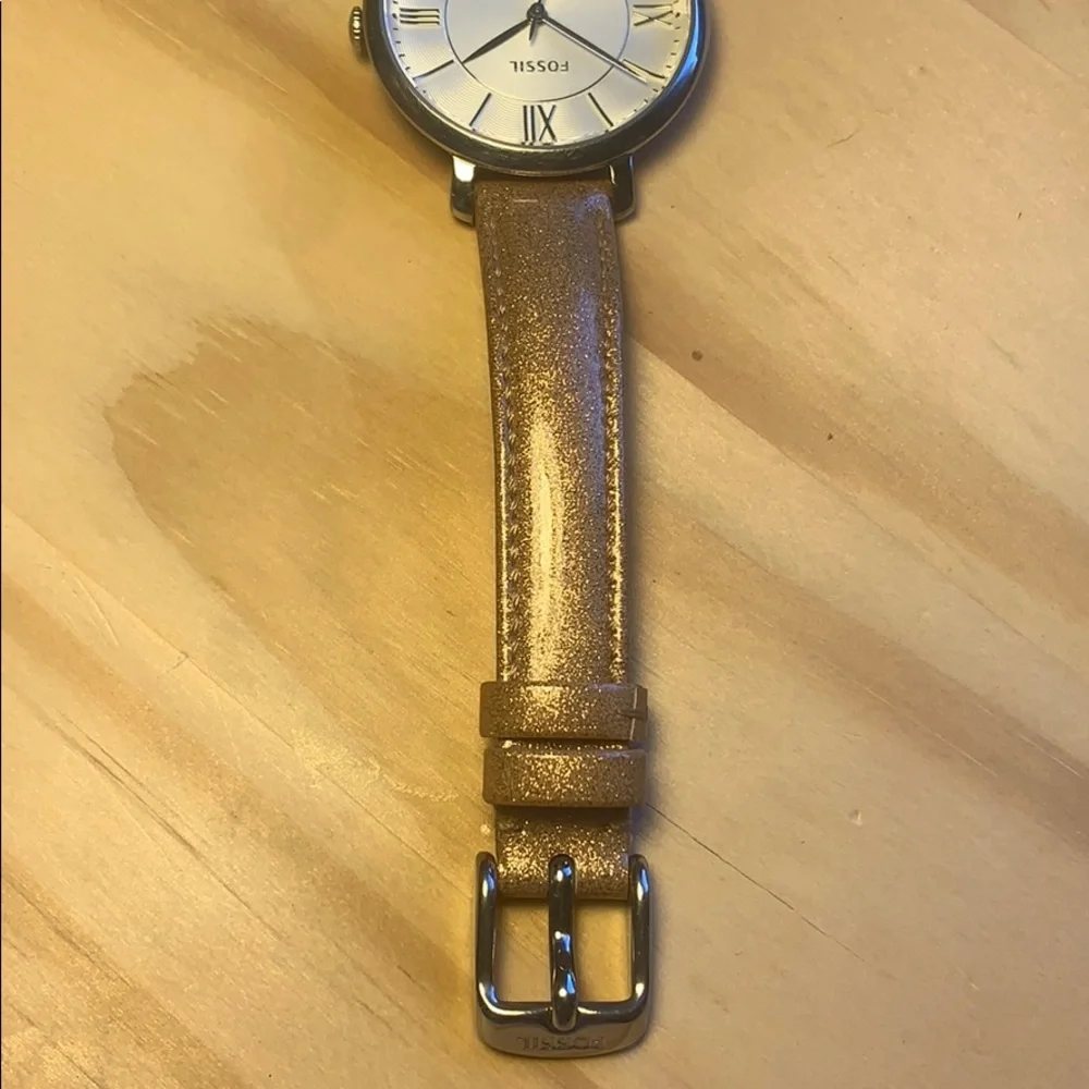 Fossil es3920set date watch leather band classic